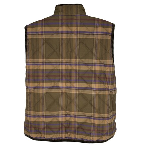 Lauren Ralph Lauren Reversible Quilted Vest W Corduroy Accents Size L - Picture 11 of 16